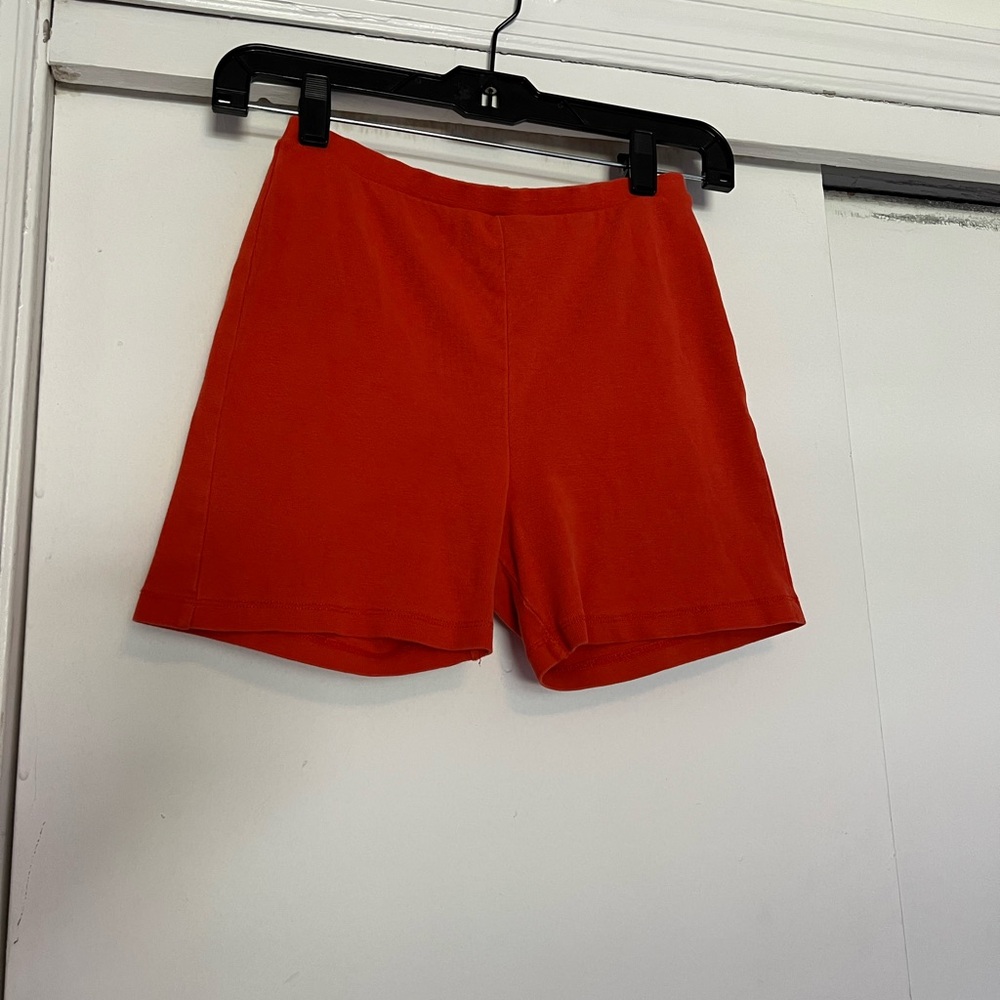 ASOS Collusion - Women's Tomato Red Micro Shorts stretch
